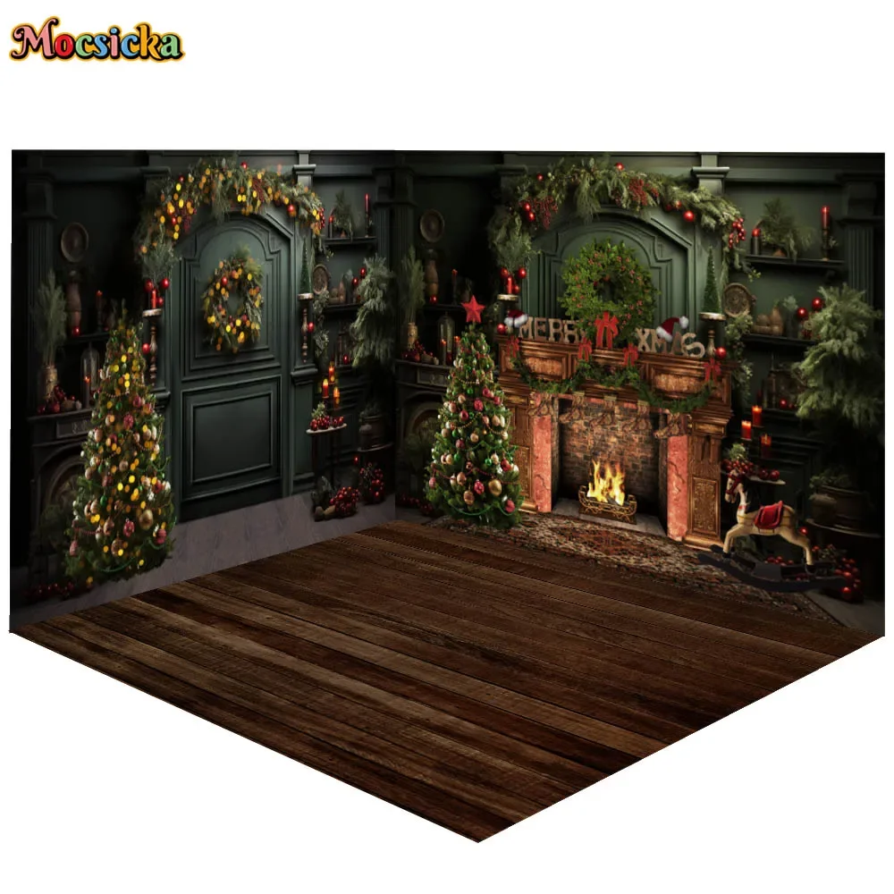 3D Christmas Room Photography Background Vintage Dark Green Fireplace Xmas Tree Props Kids Family Portrait Backdrop Photo Studio
3D Christmas Room Photography Background Vintage Dark Green Fireplace Xmas Tree Props Kids Family Portrait Backdrop Photo Studio