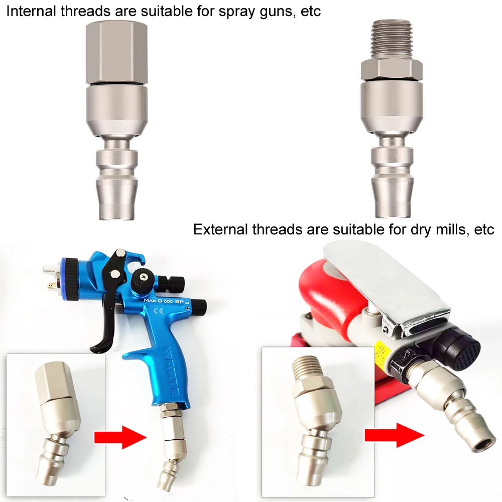 5 pieces of 360 degree rotating pneumatic universal quick connector spray gun, air hose connector, air compressor nail gun tool
5 pieces of 360 degree rotating pneumatic universal quick connector spray gun, air hose connector, air compressor nail gun tool