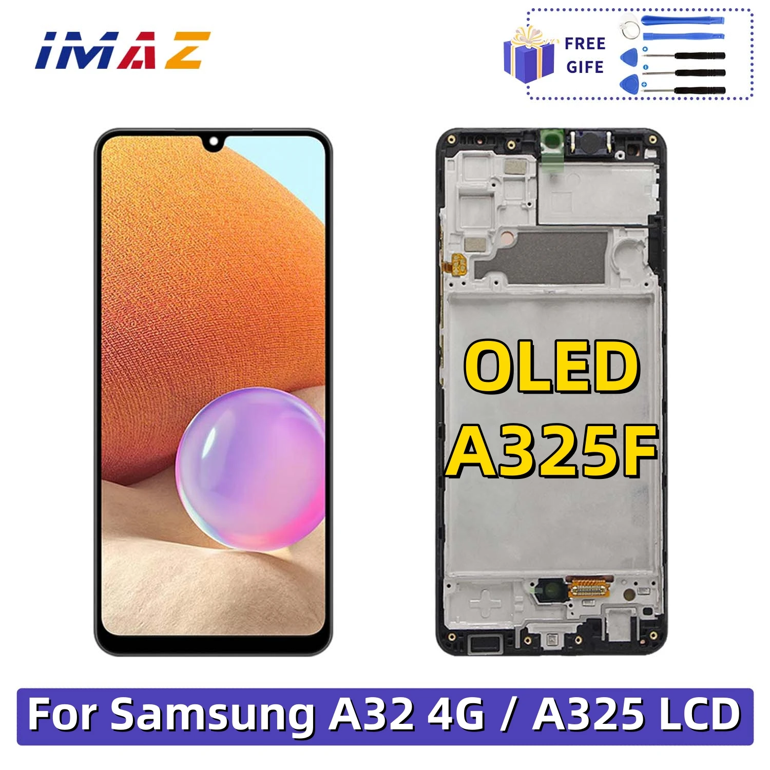 100% Tested AMOLED Display For Samsung Galaxy A32 4G A325 A325F SM-A325M SM-A325F/DS LCD Touch Screen Digitizer Assembly A325
100% Tested AMOLED Display For Samsung Galaxy A32 4G A325 A325F SM-A325M SM-A325F/DS LCD Touch Screen Digitizer Assembly A325