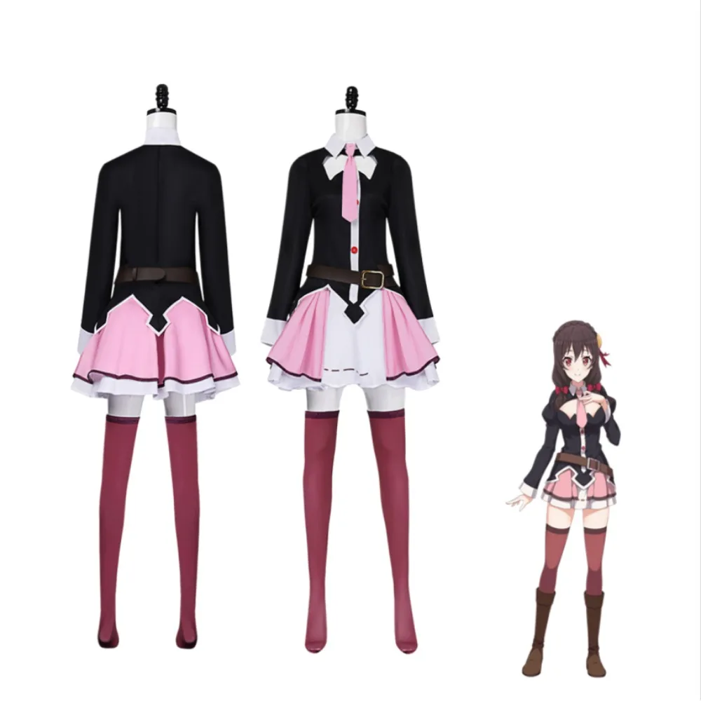 KonoSuba Megumin Yunyun Aqua Cosplay Costume Full Set with Tie Accessories Adult Women Halloween Comic Con Stage Outfit
KonoSuba Megumin Yunyun Aqua Cosplay Costume Full Set with Tie Accessories Adult Women Halloween Comic Con Stage Outfit
