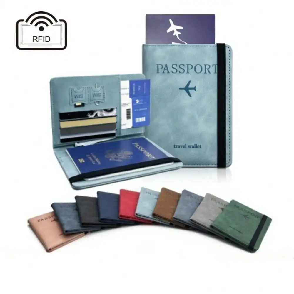 1pc Hot Selling Stock RFID Passport Wallet PU Leather Multi-Functional SIM Card Holder Passport Holder Case
1pc Hot Selling Stock RFID Passport Wallet PU Leather Multi-Functional SIM Card Holder Passport Holder Case
