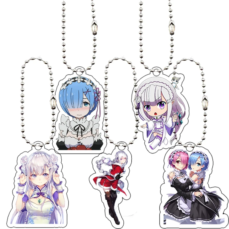 Anime Beatrice Rem Accessory Keychain Acrylic Character Re:ZERO -Starting Life in Another World Backpack Charm Pendant Key Ring
Anime Beatrice Rem Accessory Keychain Acrylic Character Re:ZERO -Starting Life in Another World Backpack Charm Pendant Key Ring