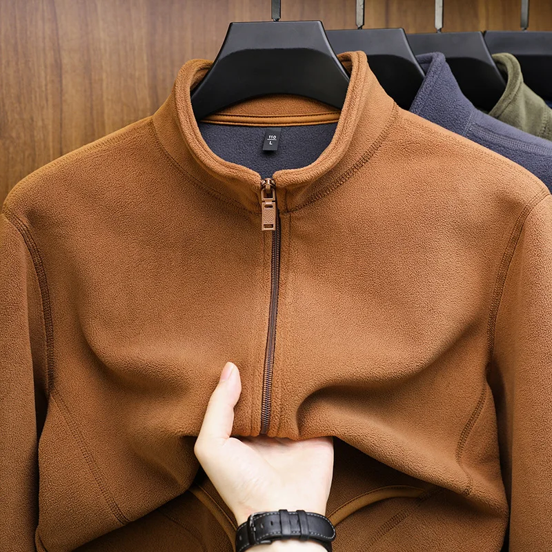 Men's Autumn Winter Fleece Jacket Polar Fleece Cardigan Sweatshirt for Middle-aged Young Men Warm Casual Stand Collar Hoodies
Men's Autumn Winter Fleece Jacket Polar Fleece Cardigan Sweatshirt for Middle-aged Young Men Warm Casual Stand Collar Hoodies