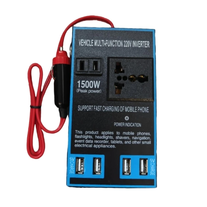 Car Power Inverter 12V/24V to 220V Converter USB Multifunction Charging Socket 4 USB Port Car Power Converter
Car Power Inverter 12V/24V to 220V Converter USB Multifunction Charging Socket 4 USB Port Car Power Converter