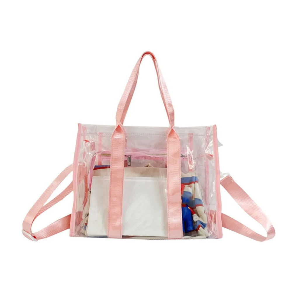 Fashion Waterproof PVC Beach Bag Large Capacity Shoulder Bag Transparent Tote Bag Luggage Bag Clear Swimming Handbag Male
Fashion Waterproof PVC Beach Bag Large Capacity Shoulder Bag Transparent Tote Bag Luggage Bag Clear Swimming Handbag Male