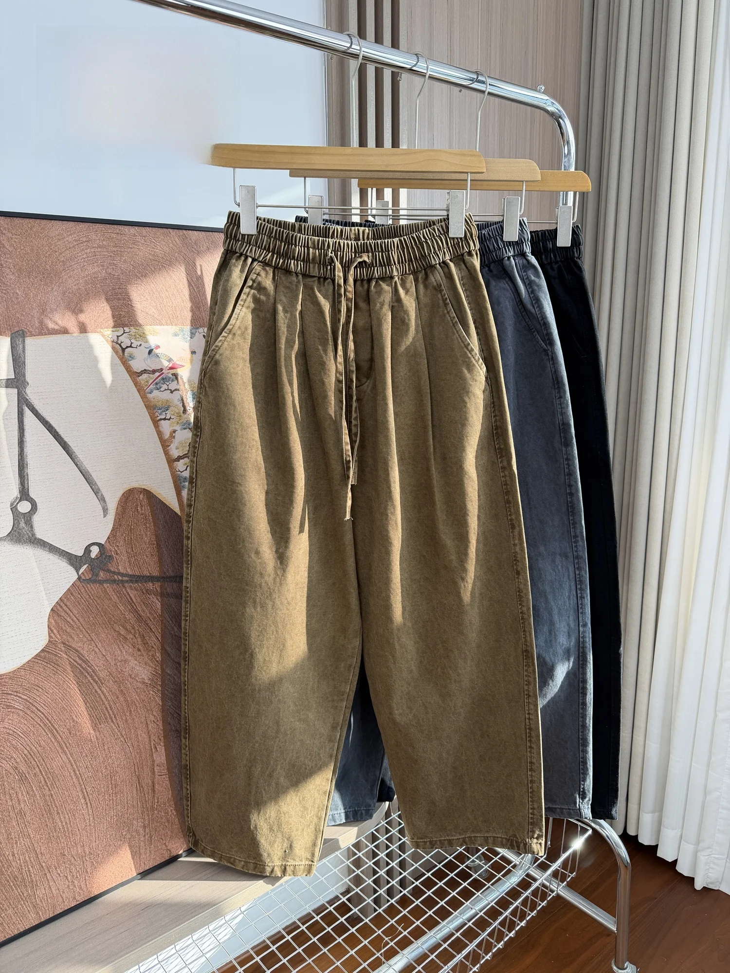 Excellent Fit Men's Casual Pants mid Waist Straight Leg Warm Fashionable Inner Fleece Loose Wide Leg Autumn Winter Long Trousers
Excellent Fit Men's Casual Pants mid Waist Straight Leg Warm Fashionable Inner Fleece Loose Wide Leg Autumn Winter Long Trousers