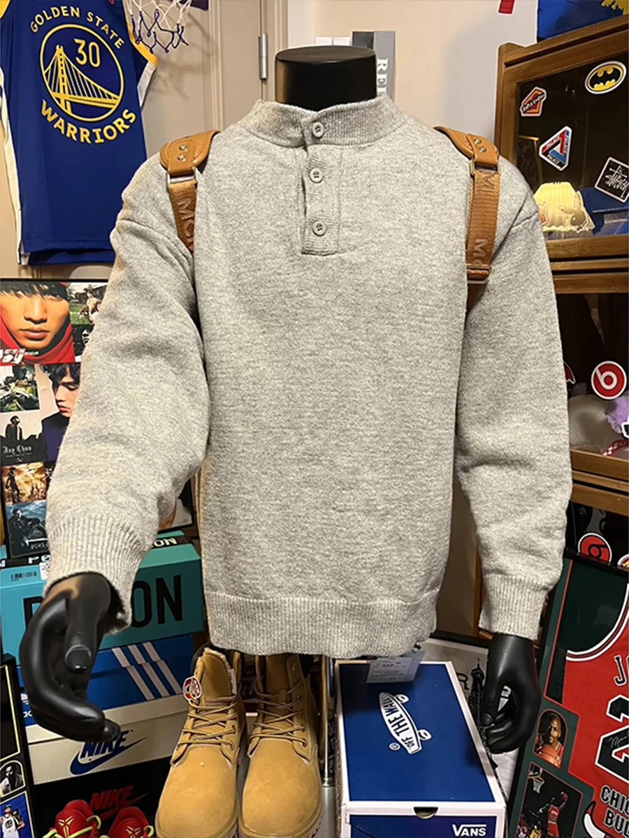 Cleanfit ey Men's Knitted Sweater Henry Collar Warm Base Layer irt Lazy Knitwear Winter Casual Polyester Fiber Long Sve
Cleanfit ey Men's Knitted Sweater Henry Collar Warm Base Layer irt Lazy Knitwear Winter Casual Polyester Fiber Long Sve