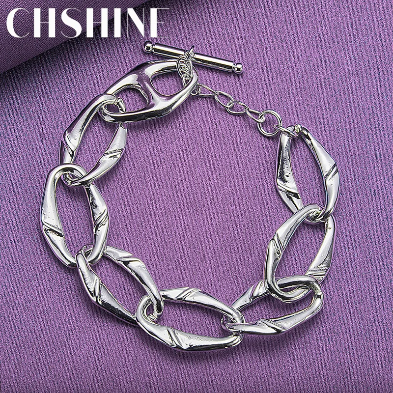 CHSHINE 925 Sterling Silver Crab's Claws Chain Bracelet For Women Wedding Party Fashion Charm Fine Jewelry
CHSHINE 925 Sterling Silver Crab's Claws Chain Bracelet For Women Wedding Party Fashion Charm Fine Jewelry