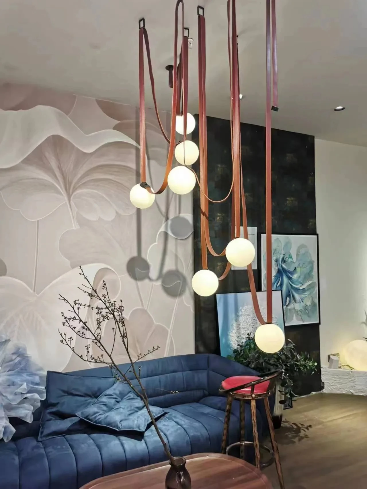 Tasteful Hanging lamps Duplex Floor Wabi Sabi Villa Belt Pendant lamp Living Room Dining Room Creative Chandelier lights
Tasteful Hanging lamps Duplex Floor Wabi Sabi Villa Belt Pendant lamp Living Room Dining Room Creative Chandelier lights