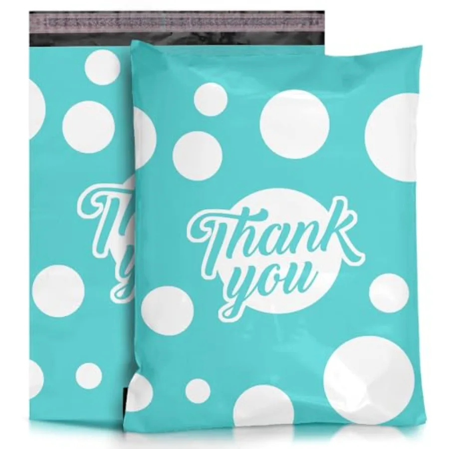 10 x 13 Teal and White Polka Dot Thank You Poly Bag Mailer Envelopes 2 Mil,Teal
10 x 13 Teal and White Polka Dot Thank You Poly Bag Mailer Envelopes 2 Mil,Teal