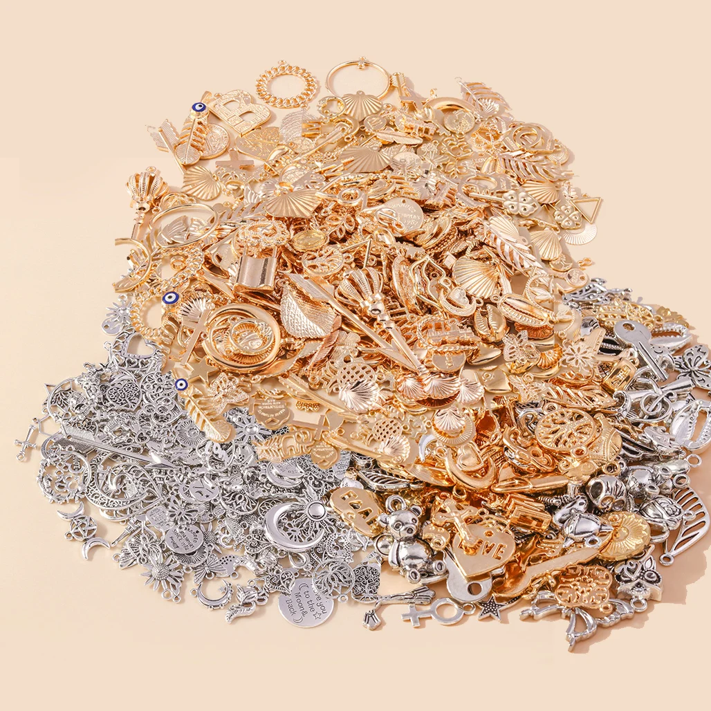 Leslie Mixed 50/100pcs Alloy Charms Animal Star Moon Heart Cross Pendants for DIY Jewelry Making Accessories Findings
Leslie Mixed 50/100pcs Alloy Charms Animal Star Moon Heart Cross Pendants for DIY Jewelry Making Accessories Findings