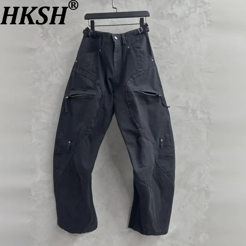 HKSH Autumn New Man Tide Dark Washed Draped Cargo Pants Patchwork Fashion Trend Casual Personality Safari Style Techwear HK11908
HKSH Autumn New Man Tide Dark Washed Draped Cargo Pants Patchwork Fashion Trend Casual Personality Safari Style Techwear HK11908