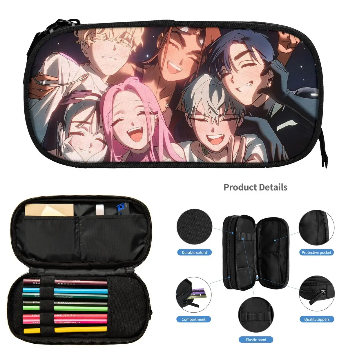Alien Stage Anime Pencil Cases for Students Gifts Pen Box Pencil Bag Large Storage Pencil Pouch
Alien Stage Anime Pencil Cases for Students Gifts Pen Box Pencil Bag Large Storage Pencil Pouch