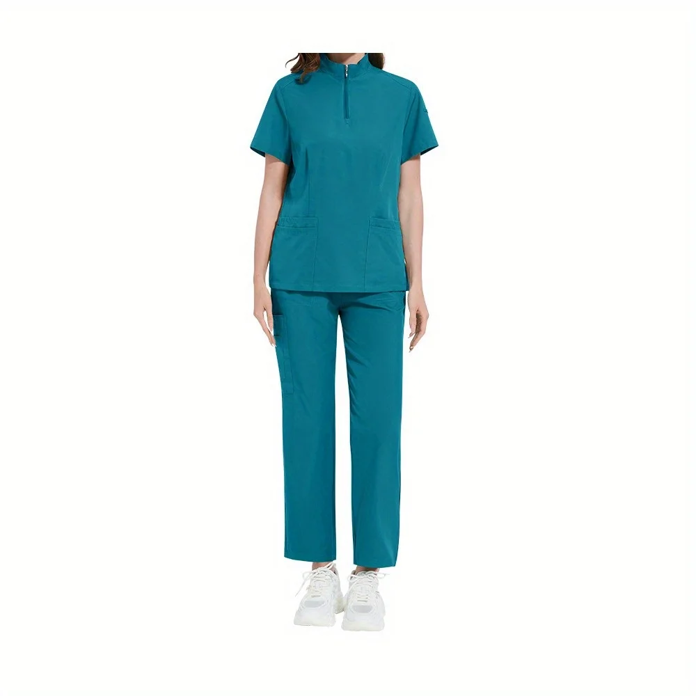 Solid Color Collar Nurse Overalls Ladies Hand Washing Clothes Straight Pants Dental Clinic Surgical Clothes
Solid Color Collar Nurse Overalls Ladies Hand Washing Clothes Straight Pants Dental Clinic Surgical Clothes