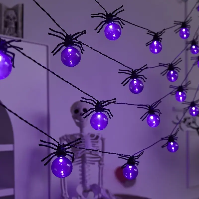 Halloween Solar Spider String Lights 5M 20LED Purple Outdoor Waterproof LED Fairy Lights Garden Decorations
Halloween Solar Spider String Lights 5M 20LED Purple Outdoor Waterproof LED Fairy Lights Garden Decorations