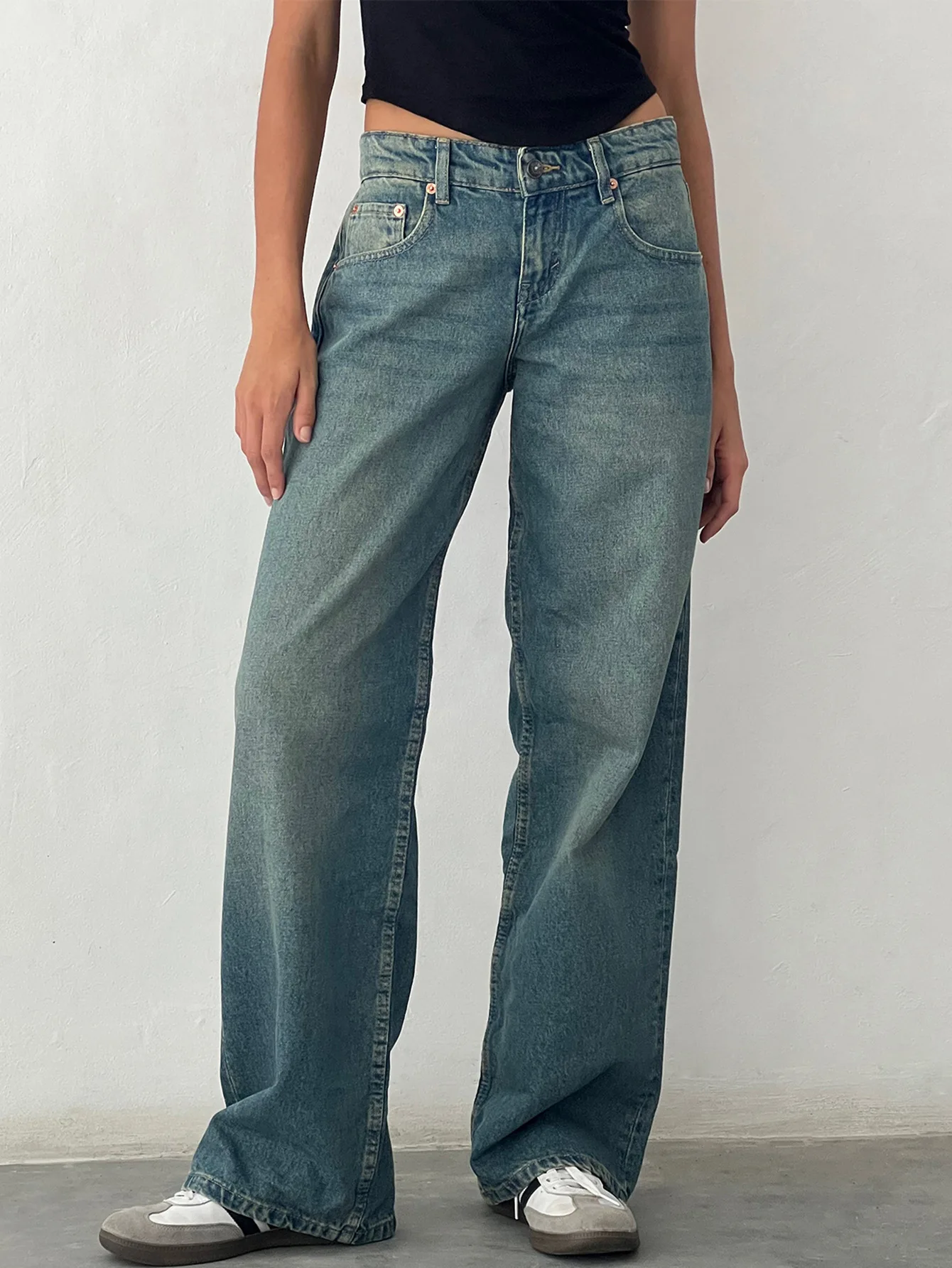 New Summer Women's Casual Low-Rise Jeans - Comfortable For Street Wear, Straight-Leg Long Pants Suitable For Ladies
New Summer Women's Casual Low-Rise Jeans - Comfortable For Street Wear, Straight-Leg Long Pants Suitable For Ladies