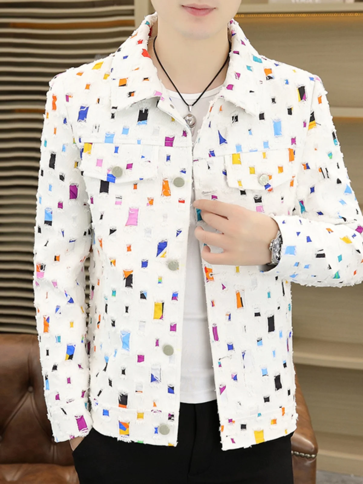 Модная осенняя куртка для мужчин: повседневная, с отложным воротником, стильная, весенне-осенняя, в корейском стиле, приталенная, рабочая одежда, верхняя одежда для мужчин
Модная осенняя куртка для мужчин: повседневная, с отложным воротником, стильная, весенне-осенняя, в корейском стиле, приталенная, рабочая одежда, верхняя одежда для мужчин