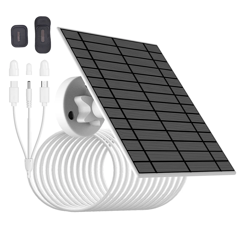 5W Solar Panel For Security Camera USB Solar Panel Charger With 360 Adjustable Bracket For XT XT2 Outdoor Camera
5W Solar Panel For Security Camera USB Solar Panel Charger With 360 Adjustable Bracket For XT XT2 Outdoor Camera