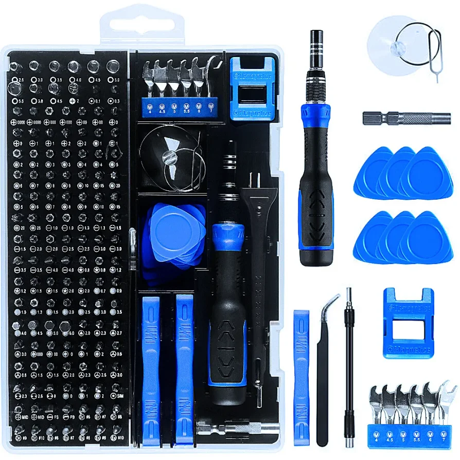 115/122/160 In 1 Precision Screwdriver Sets, Computer Repair Kit with Mini Wrench and Screw Remover,For Tablets,Watches,Iphones
115/122/160 In 1 Precision Screwdriver Sets, Computer Repair Kit with Mini Wrench and Screw Remover,For Tablets,Watches,Iphones