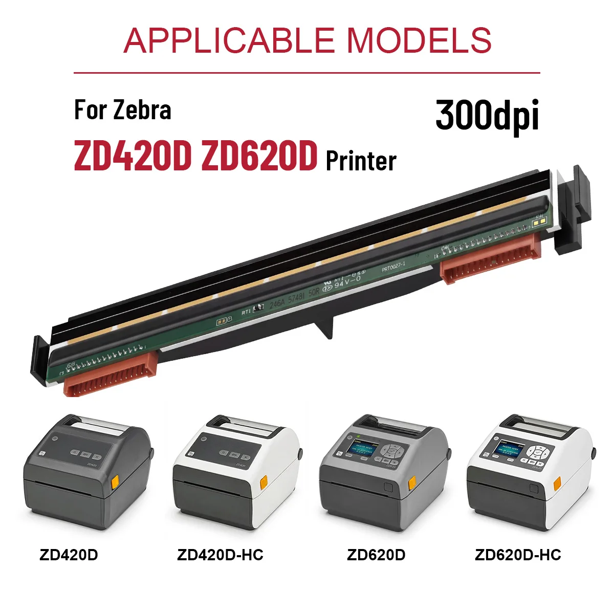 300DPI Thermal Printhead 90-Day Warranty for Zebra ZD420D/ZD620D/HC PN: P1080383-416 | Printer Parts
300DPI Thermal Printhead 90-Day Warranty for Zebra ZD420D/ZD620D/HC PN: P1080383-416 | Printer Parts