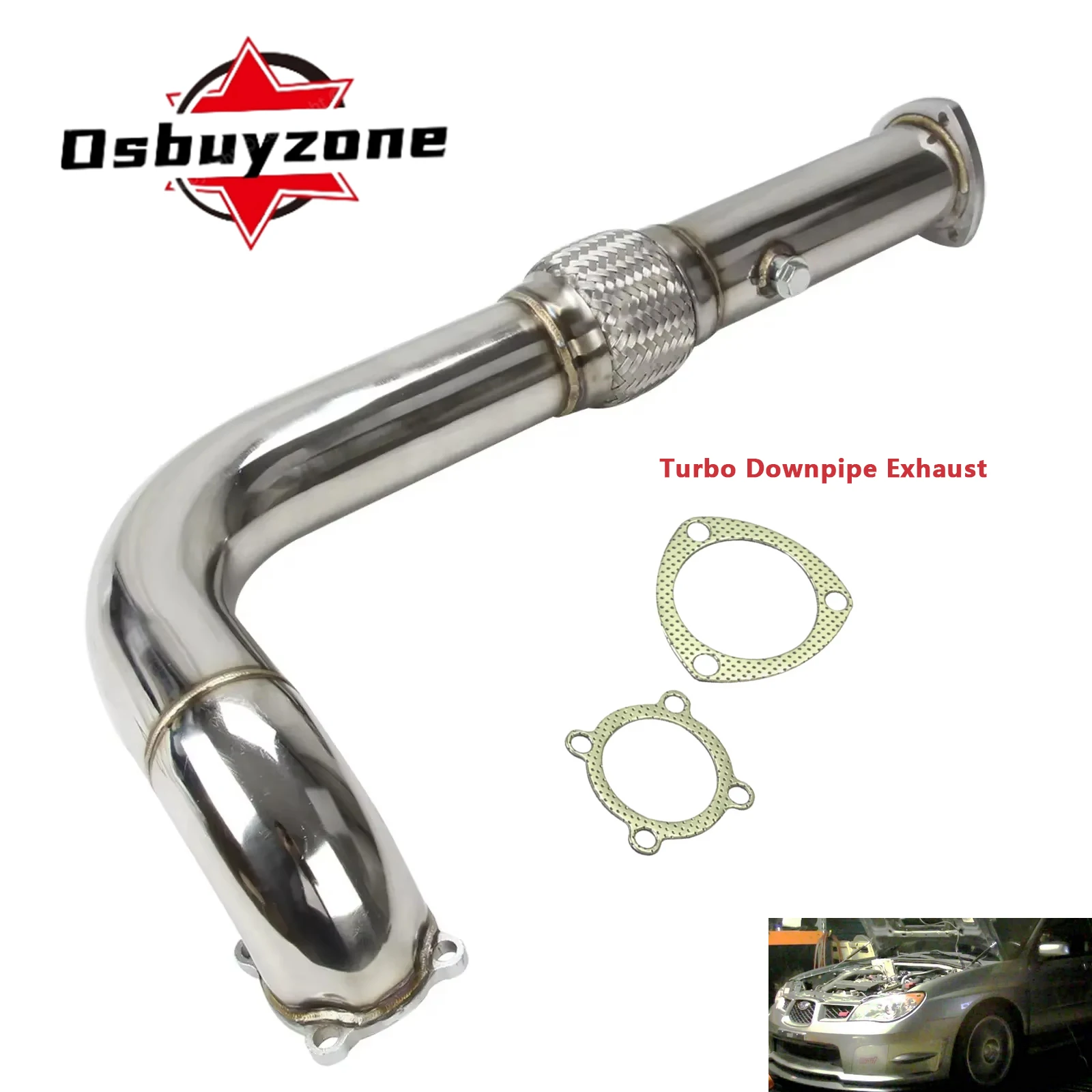 Turbo Downpipe Exhaust for Subaru GT35 GT35R 3 Inch high-flowing catalytic converter
Turbo Downpipe Exhaust for Subaru GT35 GT35R 3 Inch high-flowing catalytic converter