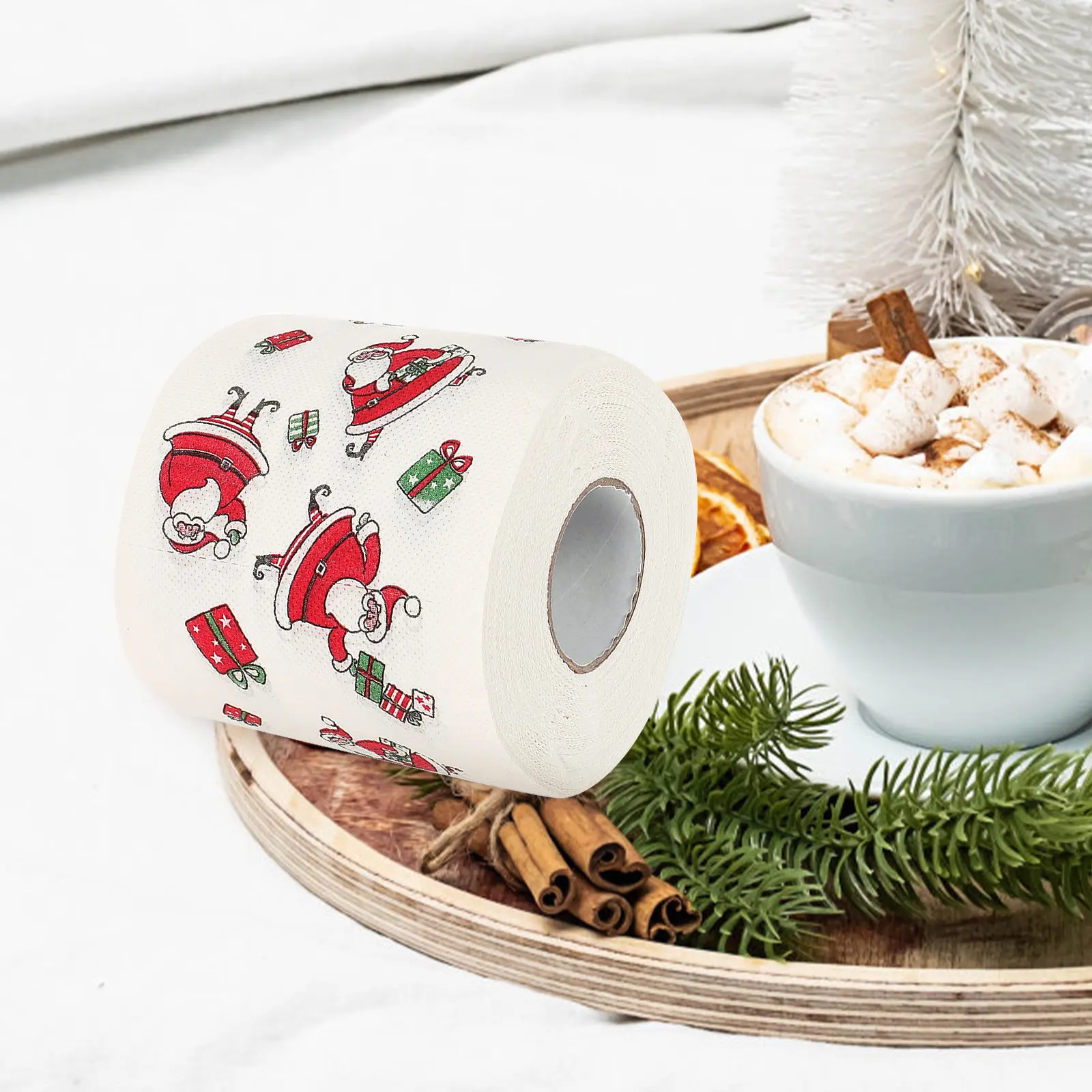 Christmas Pattern Toilet Paper 4 Rolls Festive Decorative Tissues Holiday Party Supplies Bathroom Decoration Soft Colored Paper
Christmas Pattern Toilet Paper 4 Rolls Festive Decorative Tissues Holiday Party Supplies Bathroom Decoration Soft Colored Paper