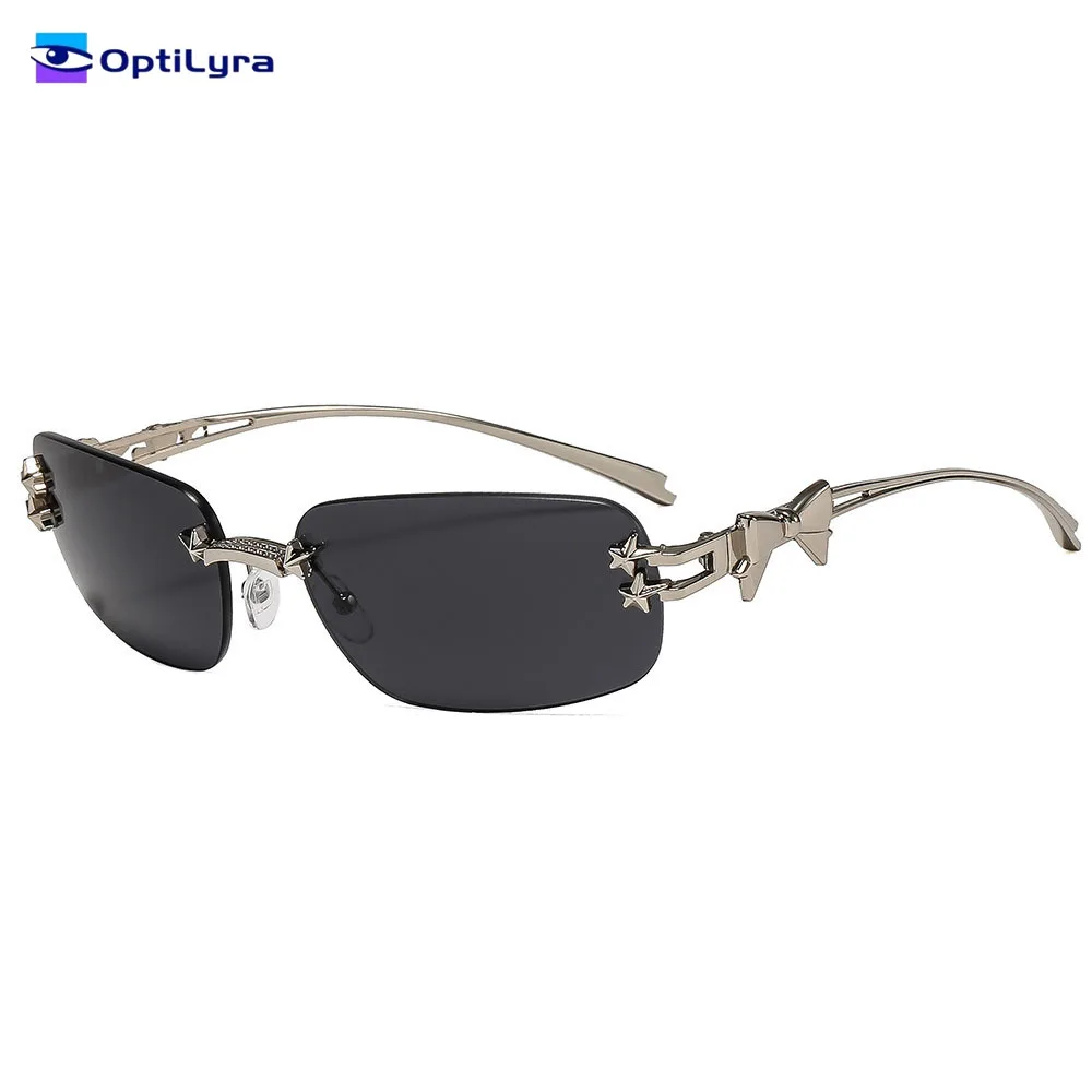 OptiLyra Brand Frameless Square Metal Women's Sunglasses Luxury Brand Designer Punk Sunglasses Outdoor Travel UV400 Glasses
OptiLyra Brand Frameless Square Metal Women's Sunglasses Luxury Brand Designer Punk Sunglasses Outdoor Travel UV400 Glasses