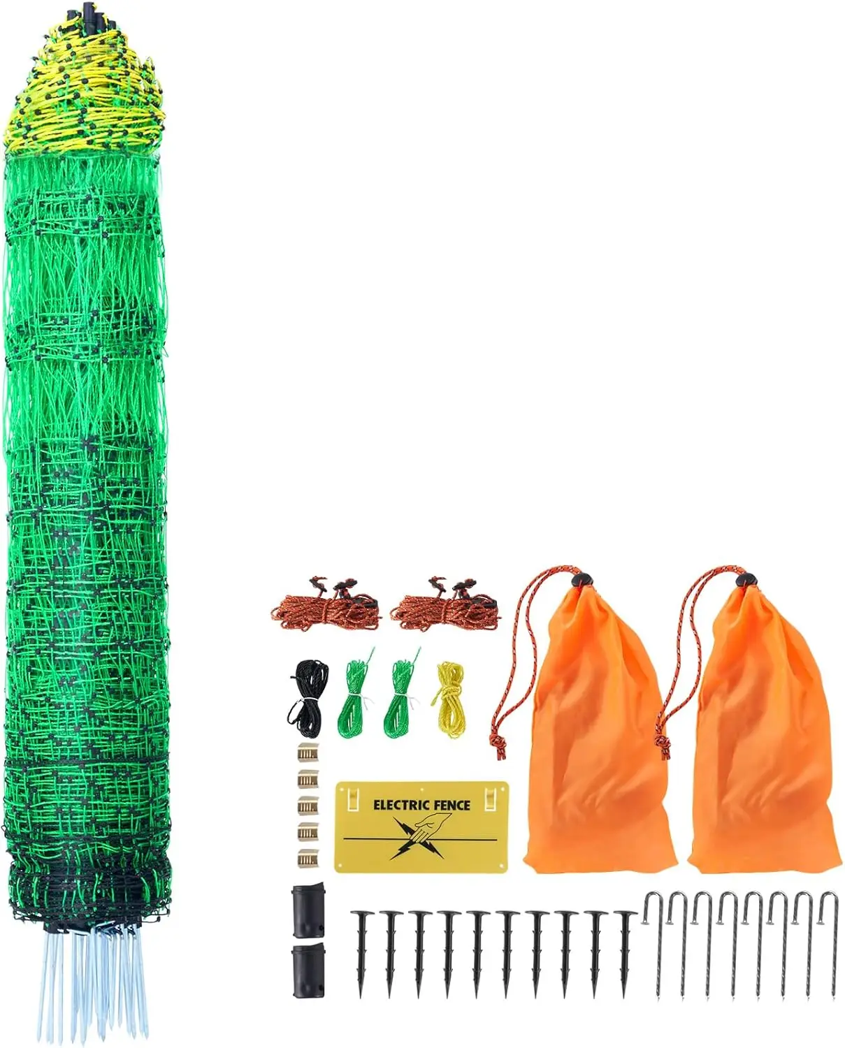 Electric Fence Netting, 42"H x 164'L, Portable Mesh with Posts for Goats, Sheep, Deer, Farms
Electric Fence Netting, 42"H x 164'L, Portable Mesh with Posts for Goats, Sheep, Deer, Farms