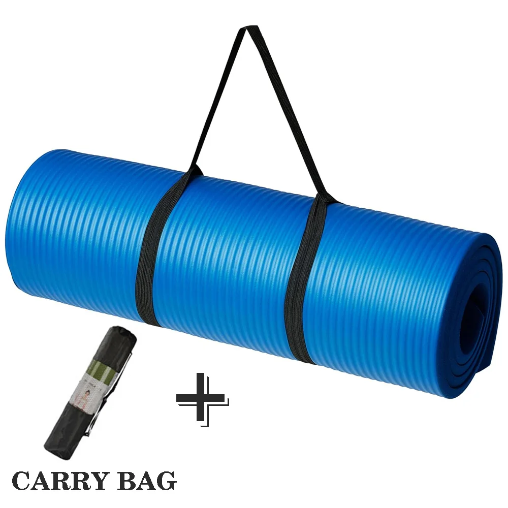 0.6/0.8 Inch Extra Thick Exercise Yoga Mat with Carrying Strap Cushioned Support for Man and Woman Fitness and Gym Workouts
0.6/0.8 Inch Extra Thick Exercise Yoga Mat with Carrying Strap Cushioned Support for Man and Woman Fitness and Gym Workouts