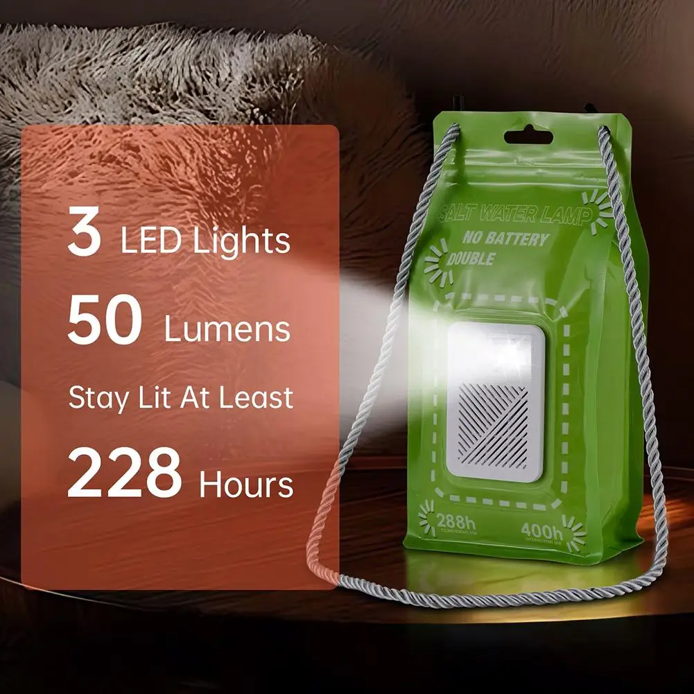 Saltwater Powered LED Lamp Portable Emergency Survival Light Adjustable SOS Mode Outdoor Camping Home Blackout Illumination
Saltwater Powered LED Lamp Portable Emergency Survival Light Adjustable SOS Mode Outdoor Camping Home Blackout Illumination