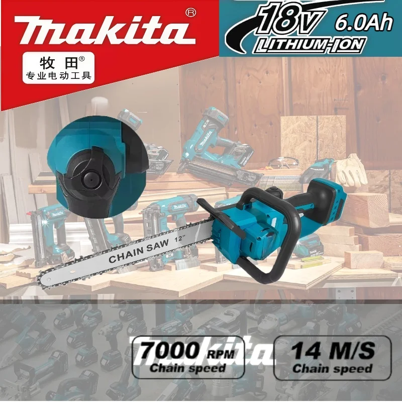 Makita 18V 2200W Portable Chainsaw Brushless Electric Chain Saw Rechargeable Cordless Graden Pruning Tools
Makita 18V 2200W Portable Chainsaw Brushless Electric Chain Saw Rechargeable Cordless Graden Pruning Tools