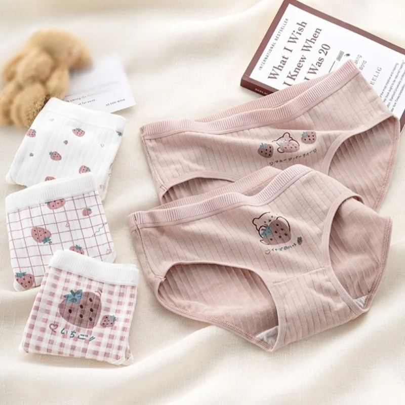 Хлопковые трусы с милым клубничным принтом, женские трусики, комфортное нижнее белье, дышащие трусики с низкой посадкой, нижнее белье для девочек
Хлопковые трусы с милым клубничным принтом, женские трусики, комфортное нижнее белье, дышащие трусики с низкой посадкой, нижнее белье для девочек