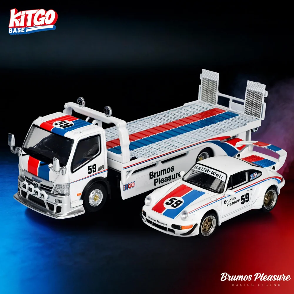 Kitgo Base X Model 1/64 RWB964 GT Wing #59&H300 Tow Truck Alloy Vehicle Toys Gifts for Teenagers Adults Hobby Collection
Kitgo Base X Model 1/64 RWB964 GT Wing #59&H300 Tow Truck Alloy Vehicle Toys Gifts for Teenagers Adults Hobby Collection