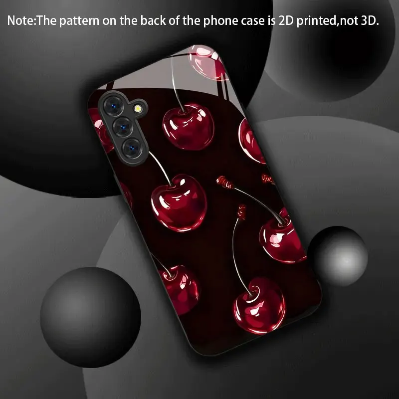 Scarlet Cherry Talk 2025 New Black Tempered Glass Phone Case fo Galaxy S26/S25/S24/S23 Ultra /S22 Ultra/S20 Ultra/56/A72/A73 5G
Scarlet Cherry Talk 2025 New Black Tempered Glass Phone Case fo Galaxy S26/S25/S24/S23 Ultra /S22 Ultra/S20 Ultra/56/A72/A73 5G