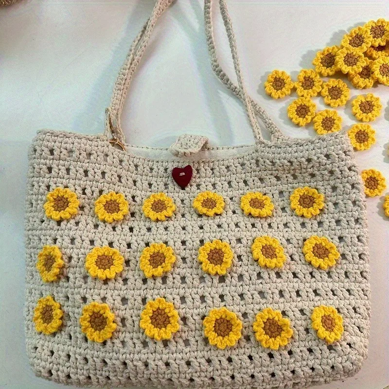 30pcs Flower Knitt Crochet Sunflower Flower Knitted Quilt Applique Patch Craft Ornament Quilts Women’s Bag Clothing Daily Crafts
30pcs Flower Knitt Crochet Sunflower Flower Knitted Quilt Applique Patch Craft Ornament Quilts Women’s Bag Clothing Daily Crafts