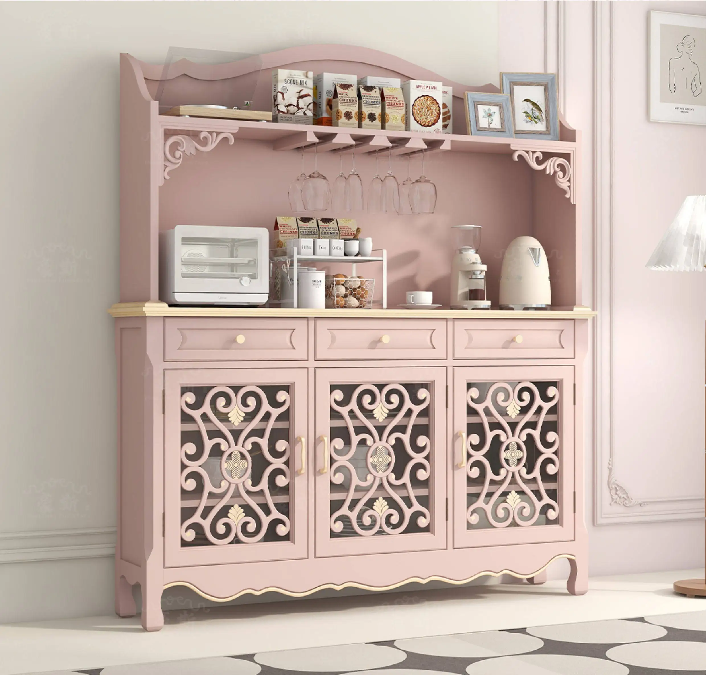 Американский свет, роскошный входной шкаф для хранения вещей, розовый обеденный шкаф, встроенный в стену, бытовой пыленепроницаемый шкаф для чая
Американский свет, роскошный входной шкаф для хранения вещей, розовый обеденный шкаф, встроенный в стену, бытовой пыленепроницаемый шкаф для чая