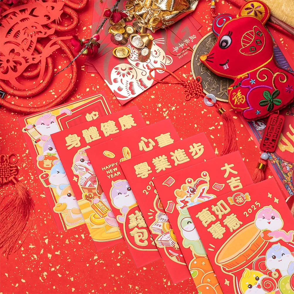 60Pcs Cartoon Snake Red Envelopes Chinese New Year Money Holders Lucky Pockets Spring Festival Weddings Birthdays
60Pcs Cartoon Snake Red Envelopes Chinese New Year Money Holders Lucky Pockets Spring Festival Weddings Birthdays