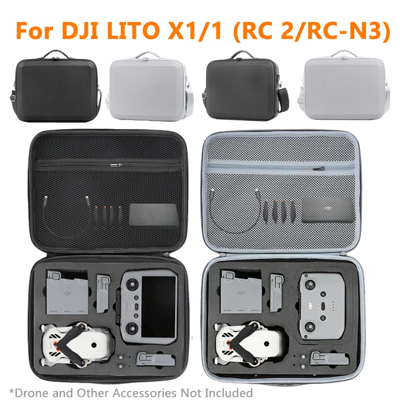 Portable Hard Carrying Case for DJI Lito 1 / Lito X1 Protective Travel Storage Bag for RC 2 / RC-N3 Remotes Drone Accessories
Portable Hard Carrying Case for DJI Lito 1 / Lito X1 Protective Travel Storage Bag for RC 2 / RC-N3 Remotes Drone Accessories