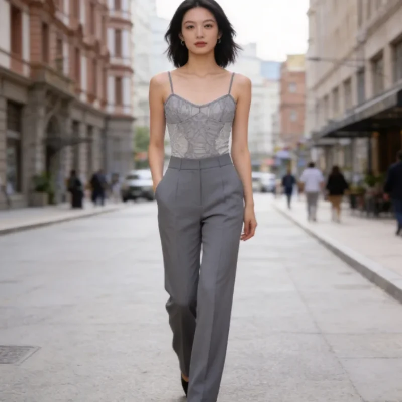 Women's Jumpsuit 2026 New Summer Fashion Sexy Straps Deep V Unique Lace Vacation Beach Style Camisole
Women's Jumpsuit 2026 New Summer Fashion Sexy Straps Deep V Unique Lace Vacation Beach Style Camisole