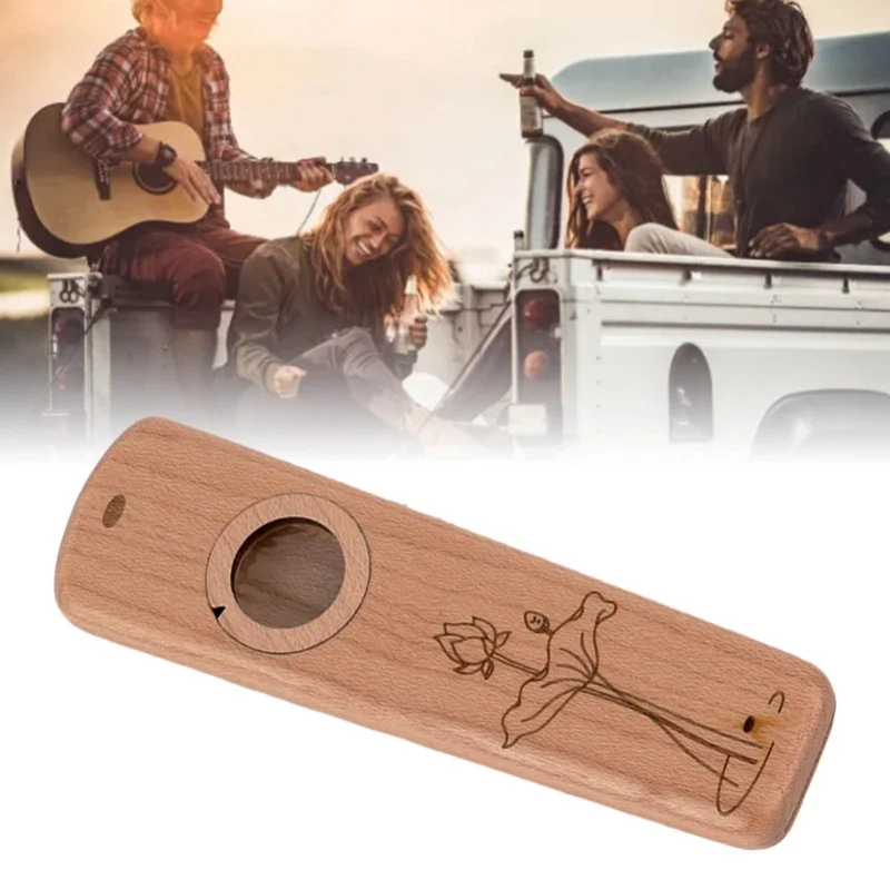 Wood Kazoo Lightweight Portable Kazoo Guitar Partner Flute Musical Instrument Gift Walnut
Wood Kazoo Lightweight Portable Kazoo Guitar Partner Flute Musical Instrument Gift Walnut