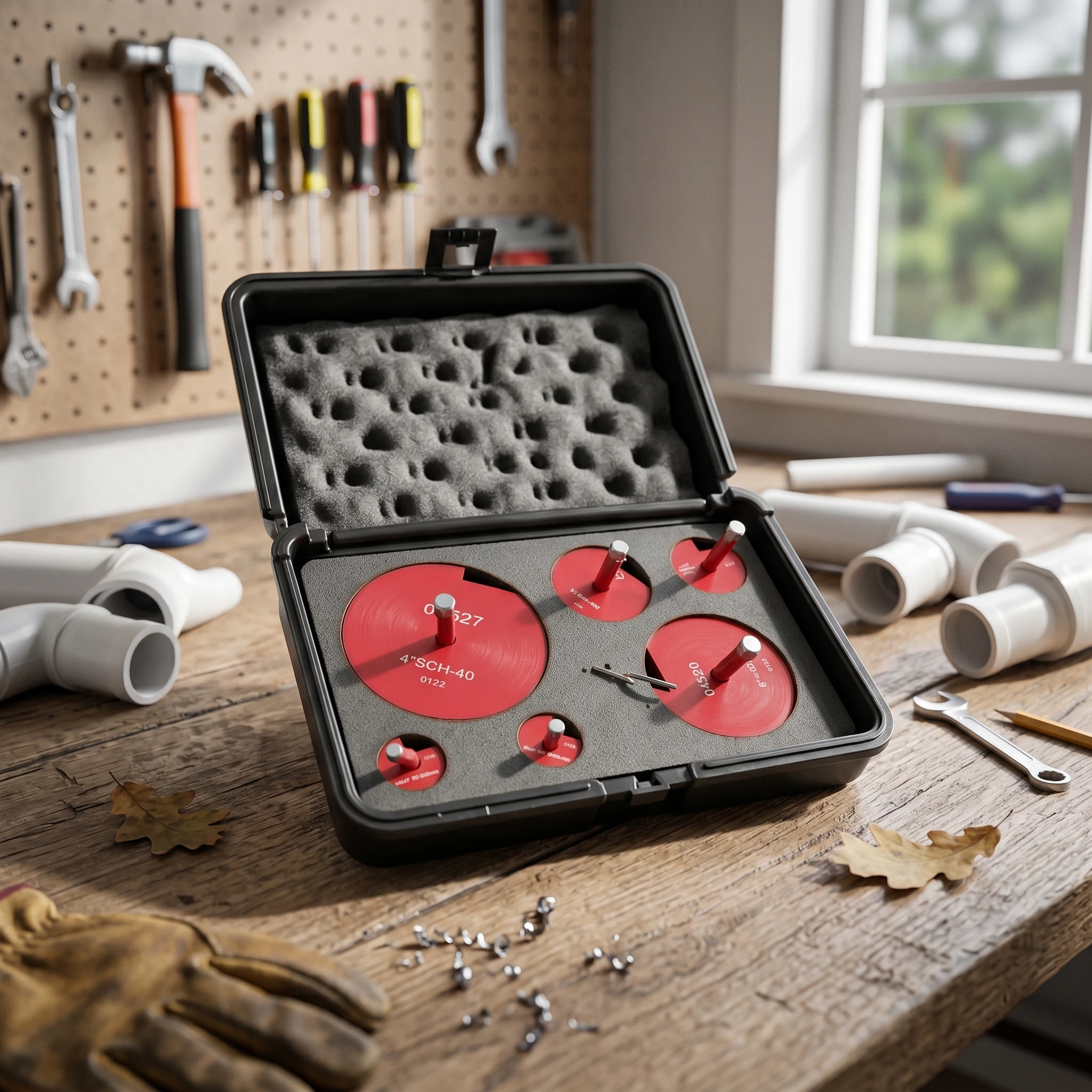 PVC Pipe Fitting Tool Set Hexagonal Deburring Reamer Kit Easy to Organize in Foam Insert Hard Case for Shop and Service Use
PVC Pipe Fitting Tool Set Hexagonal Deburring Reamer Kit Easy to Organize in Foam Insert Hard Case for Shop and Service Use