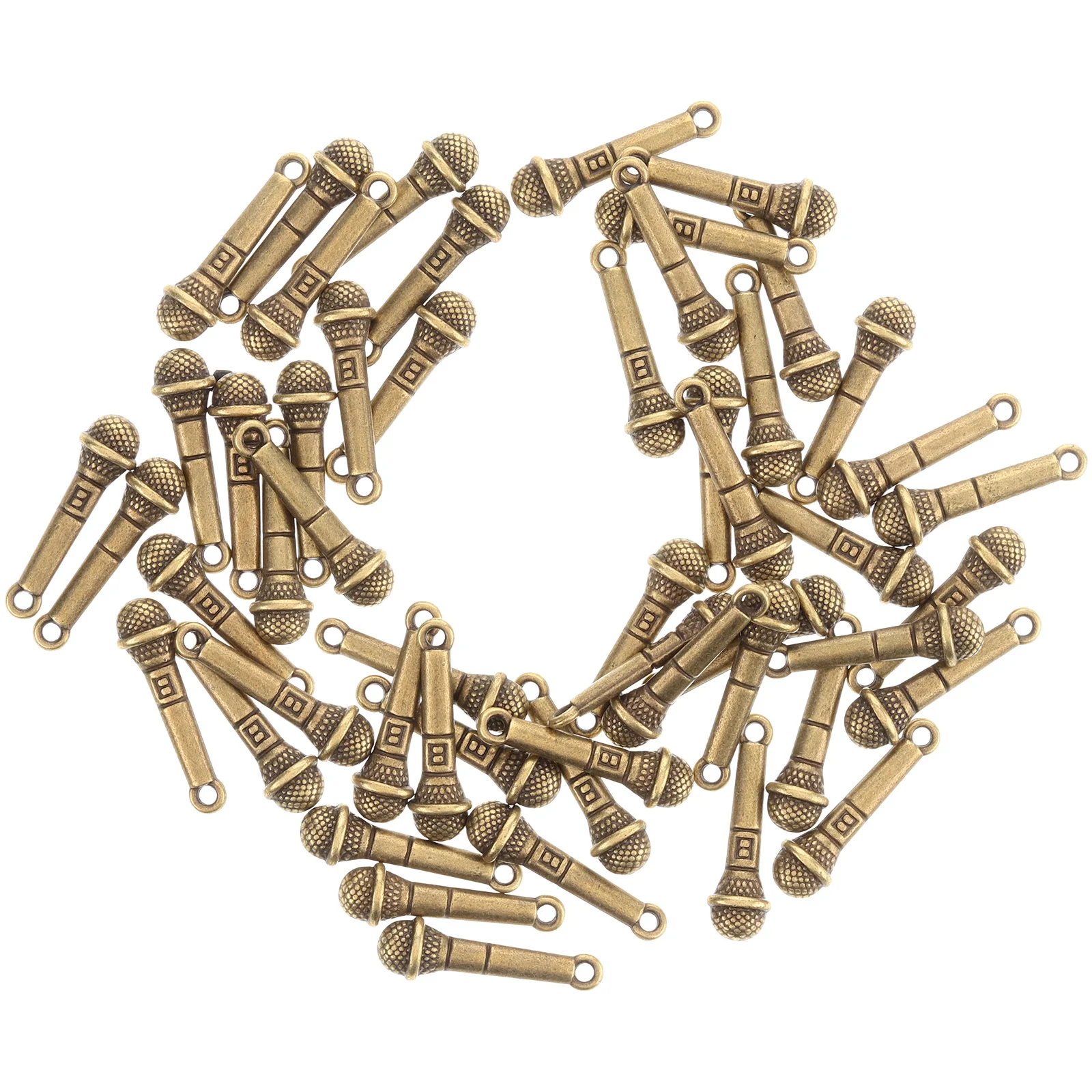 50pcs Mini Microphone Pendant Necklace Bracelets Zinc Alloy Vintage DIY Charms Metal Jewelry Accessories H made Crafts
50pcs Mini Microphone Pendant Necklace Bracelets Zinc Alloy Vintage DIY Charms Metal Jewelry Accessories H made Crafts