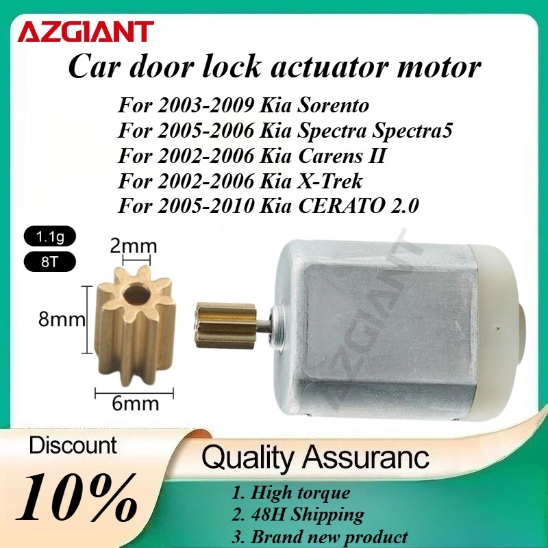 AZGIANT Car door lock actuator motor for 2003-2009 Kia Sorento/Spectra Spectra5 2005-2006/Carens II 2002-2006 new parts OEM
AZGIANT Car door lock actuator motor for 2003-2009 Kia Sorento/Spectra Spectra5 2005-2006/Carens II 2002-2006 new parts OEM