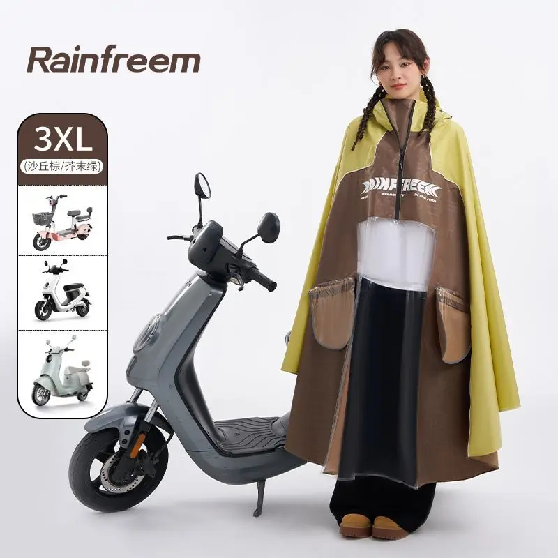 Oversized High Rain Poncho, Wear-Resistant, 100% Waterproof, Ideal for Motorcycle & Electric Bike Riding, Full-Body Coverage
Oversized High Rain Poncho, Wear-Resistant, 100% Waterproof, Ideal for Motorcycle & Electric Bike Riding, Full-Body Coverage