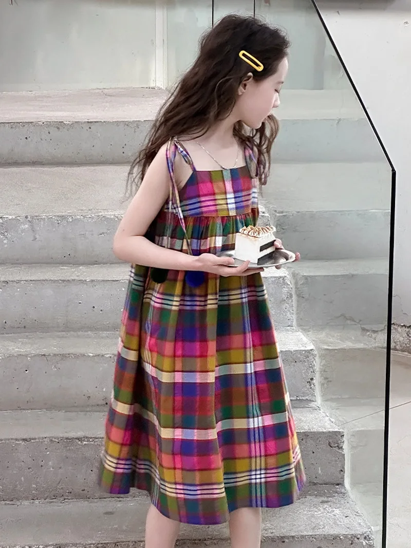 Summer Baby and Girls Stylish Plaid Cotton Ruffle A-Line Strap Sleeveless Dress School Kids Casual Skirt Children Outfit 2-16 Yr
Summer Baby and Girls Stylish Plaid Cotton Ruffle A-Line Strap Sleeveless Dress School Kids Casual Skirt Children Outfit 2-16 Yr
