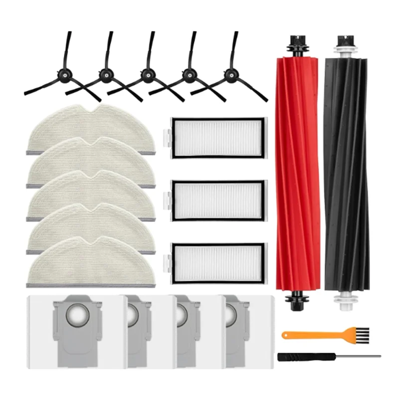 Запасные части A50F: роликовая щетка, боковая щетка, фильтр, насадка для влажной уборки и мешок для сбора пыли для пылесосов Roborock Q5 Pro+ /Q5 Pro/Q8 Max+ /Q8 Max
Запасные части A50F: роликовая щетка, боковая щетка, фильтр, насадка для влажной уборки и мешок для сбора пыли для пылесосов Roborock Q5 Pro+ /Q5 Pro/Q8 Max+ /Q8 Max