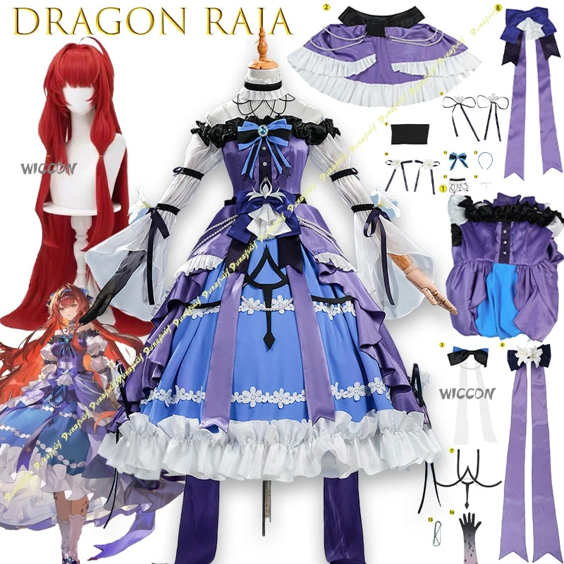 Tsukuyomi Mie Unmei Princess Cosplay Costume Dragon Raja: Gate Of Cassel Same Style Full Set For Women Lolita Party Kawaii Cute
Tsukuyomi Mie Unmei Princess Cosplay Costume Dragon Raja: Gate Of Cassel Same Style Full Set For Women Lolita Party Kawaii Cute