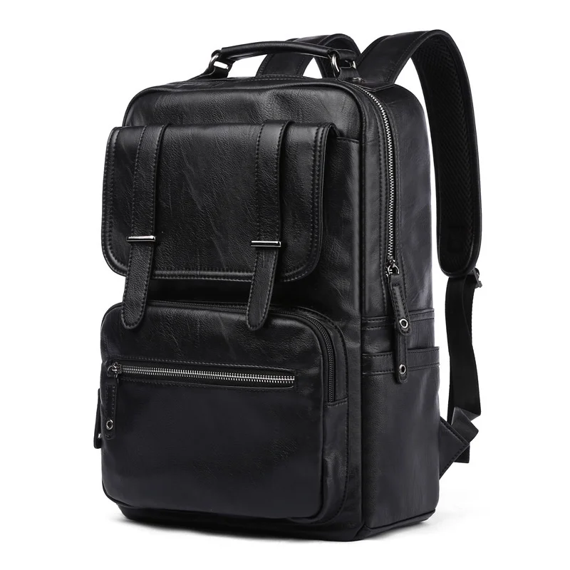 High Quality Men PU Leather Backpack Korean Travel Backpacks Fashion Student School Bags Waterproof Male Computer Laptop Bag
High Quality Men PU Leather Backpack Korean Travel Backpacks Fashion Student School Bags Waterproof Male Computer Laptop Bag