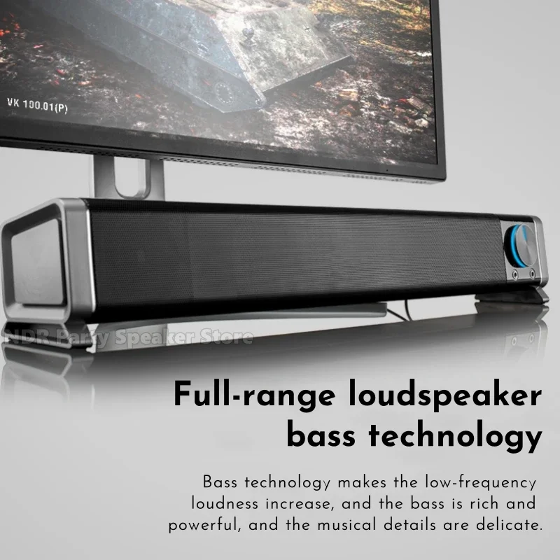 Bluetooth Speakers Computer Audio Wired Strip Loudspeaker Box Heavy Subwoofer Home Desktop Notebook Game Esports RGB Lights
Bluetooth Speakers Computer Audio Wired Strip Loudspeaker Box Heavy Subwoofer Home Desktop Notebook Game Esports RGB Lights