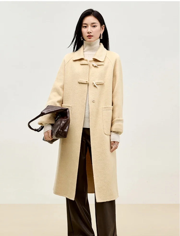 SENTUBILA Spliced 100% Wool Coat Women Winter 2025 Korean Oversized Straight Turn Down Collar Big Pockets Outerwears W44O56108
SENTUBILA Spliced 100% Wool Coat Women Winter 2025 Korean Oversized Straight Turn Down Collar Big Pockets Outerwears W44O56108